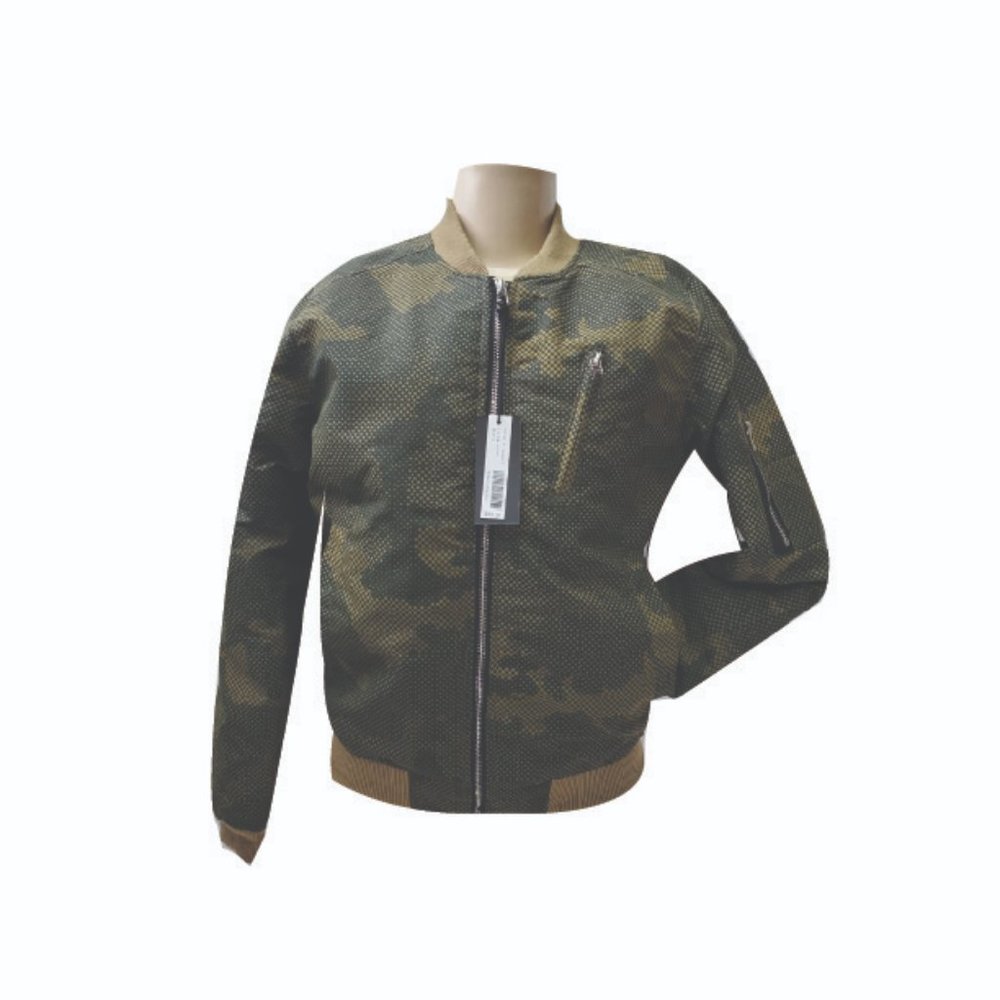 RIFLESSI Women's Camo Padded Bomber Jacket - Picture 1 of 2